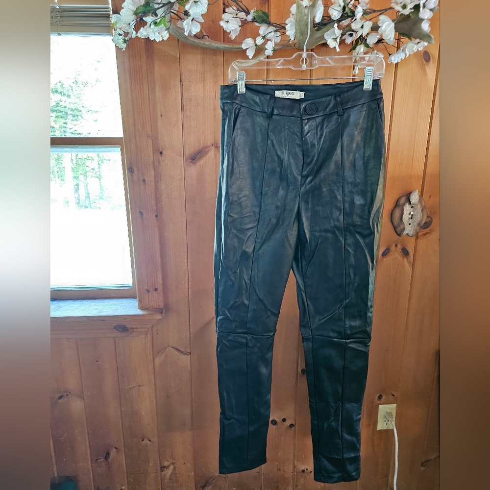 Black Skinny Leather Pants